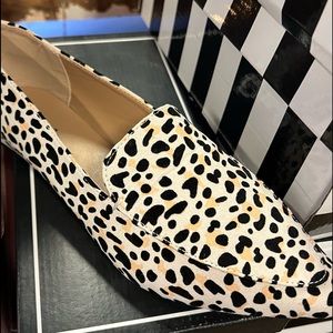 Leopard print flats